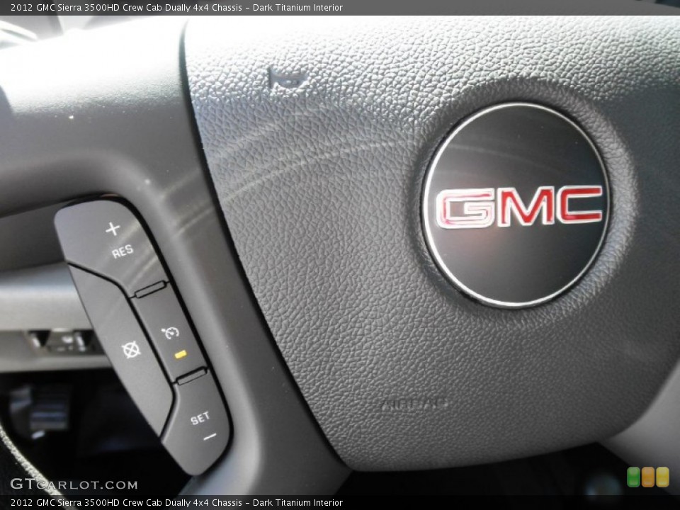 Dark Titanium Interior Controls for the 2012 GMC Sierra 3500HD Crew Cab Dually 4x4 Chassis #54321036