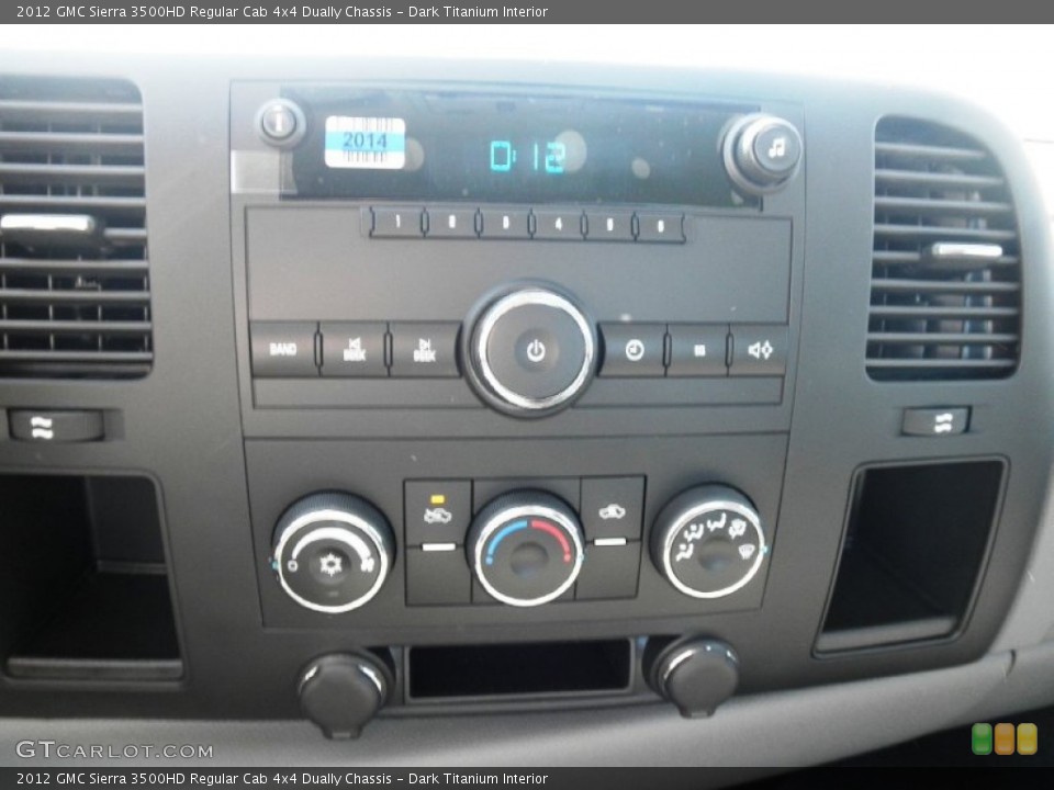 Dark Titanium Interior Controls for the 2012 GMC Sierra 3500HD Regular Cab 4x4 Dually Chassis #54321171