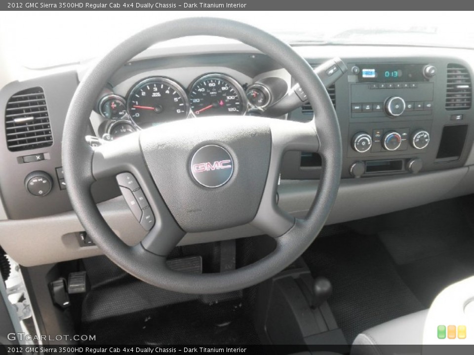 Dark Titanium Interior Dashboard for the 2012 GMC Sierra 3500HD Regular Cab 4x4 Dually Chassis #54321205