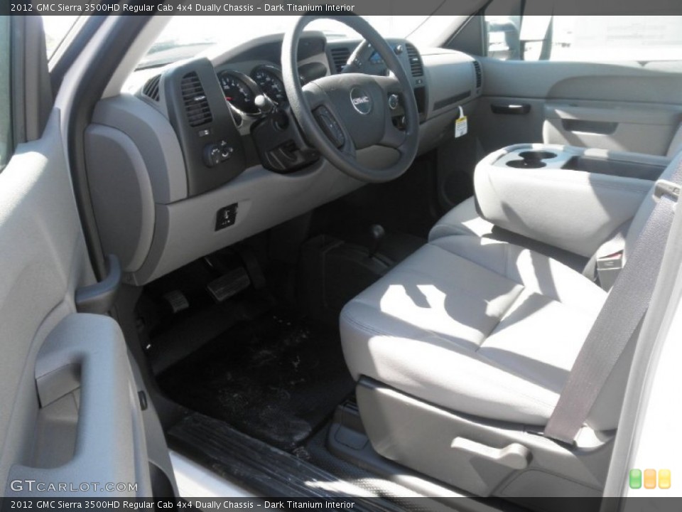 Dark Titanium Interior Photo for the 2012 GMC Sierra 3500HD Regular Cab 4x4 Dually Chassis #54321309