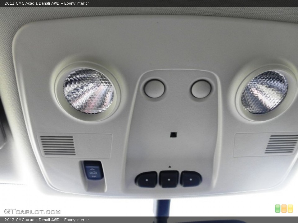 Ebony Interior Controls for the 2012 GMC Acadia Denali AWD #54322000
