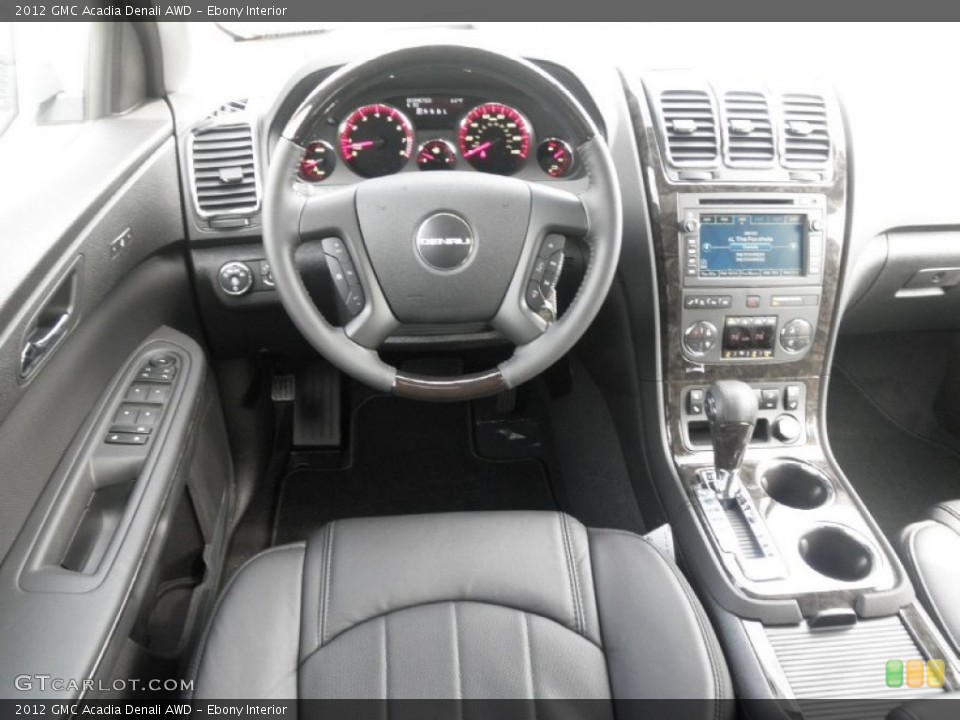 Ebony Interior Dashboard for the 2012 GMC Acadia Denali AWD #54322026