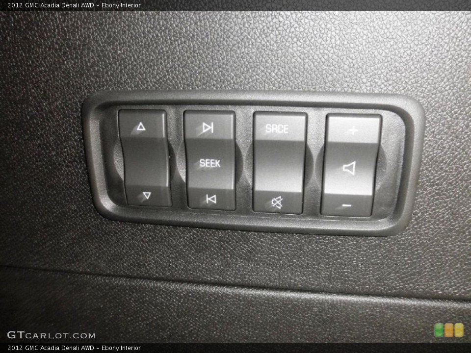 Ebony Interior Controls for the 2012 GMC Acadia Denali AWD #54322080