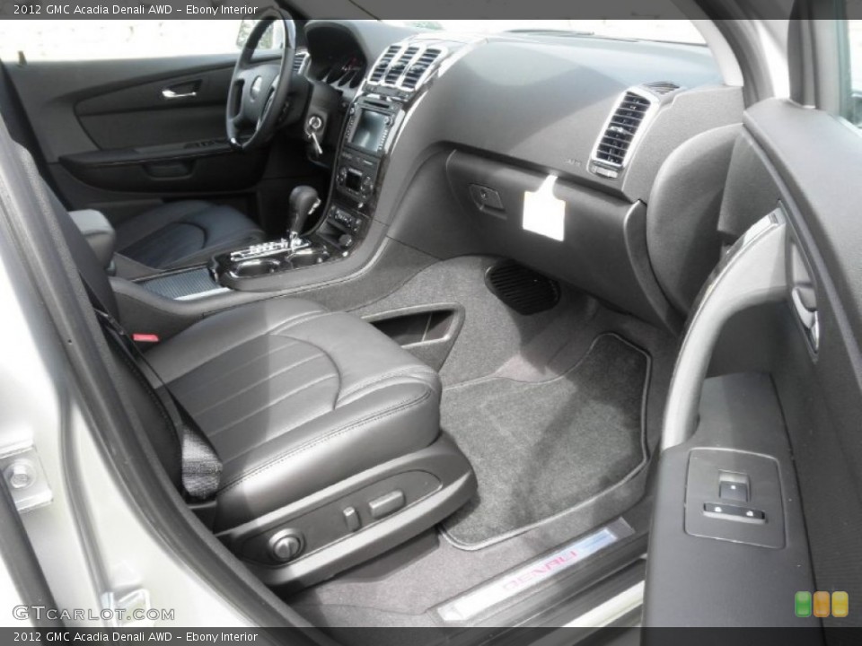 Ebony Interior Photo for the 2012 GMC Acadia Denali AWD #54322108