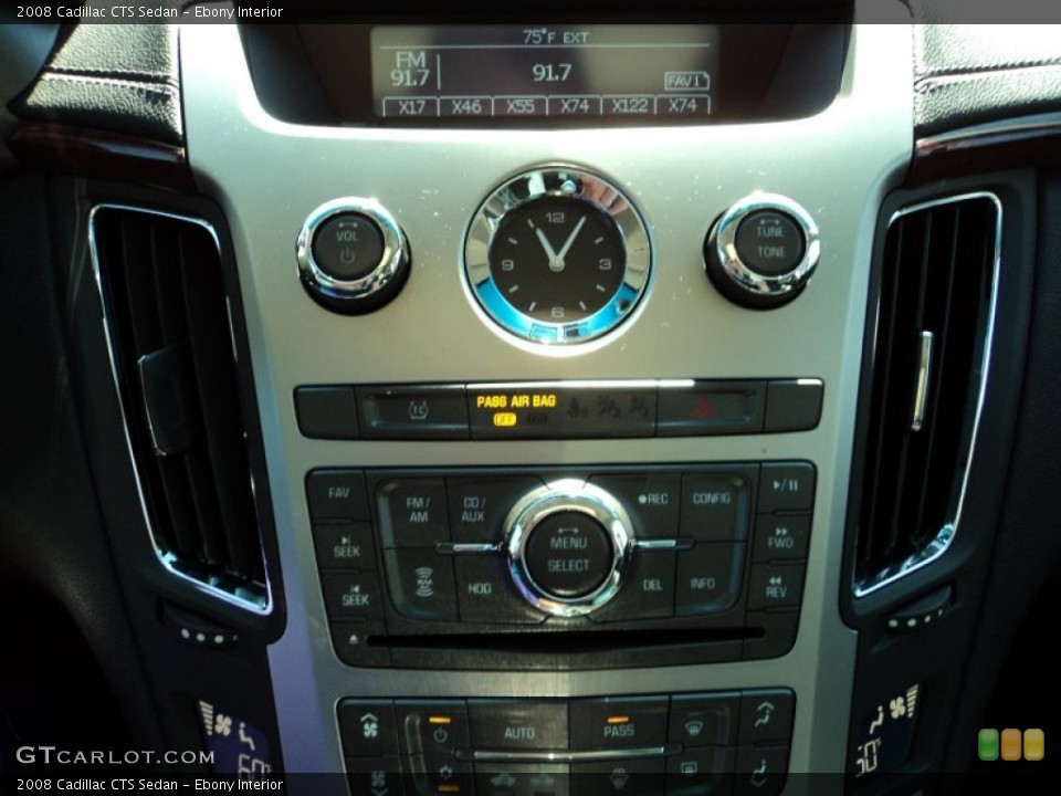 Ebony Interior Controls for the 2008 Cadillac CTS Sedan #54322590