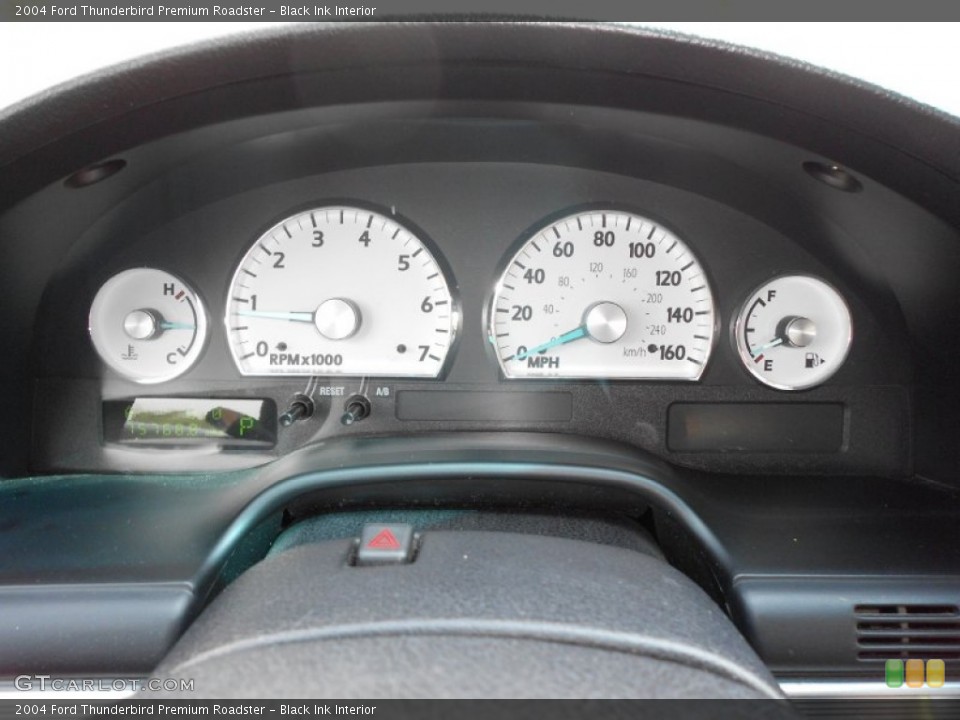 Black Ink Interior Gauges for the 2004 Ford Thunderbird Premium Roadster #54324099