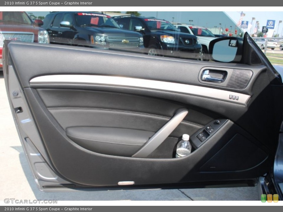 Graphite Interior Door Panel for the 2010 Infiniti G 37 S Sport Coupe #54324307