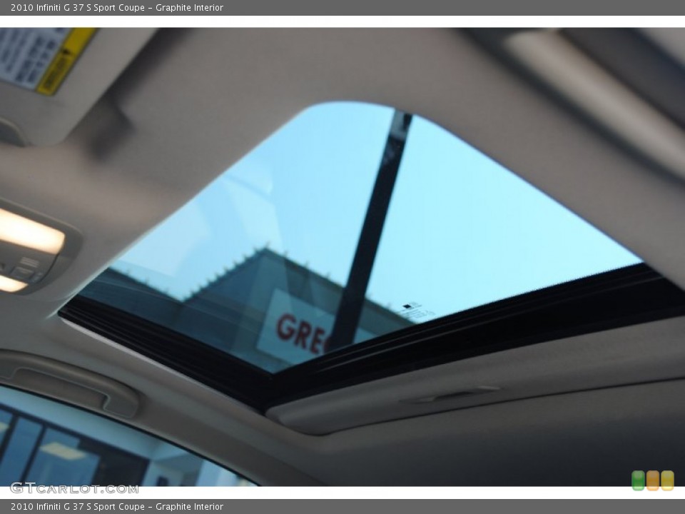 Graphite Interior Sunroof for the 2010 Infiniti G 37 S Sport Coupe #54324312