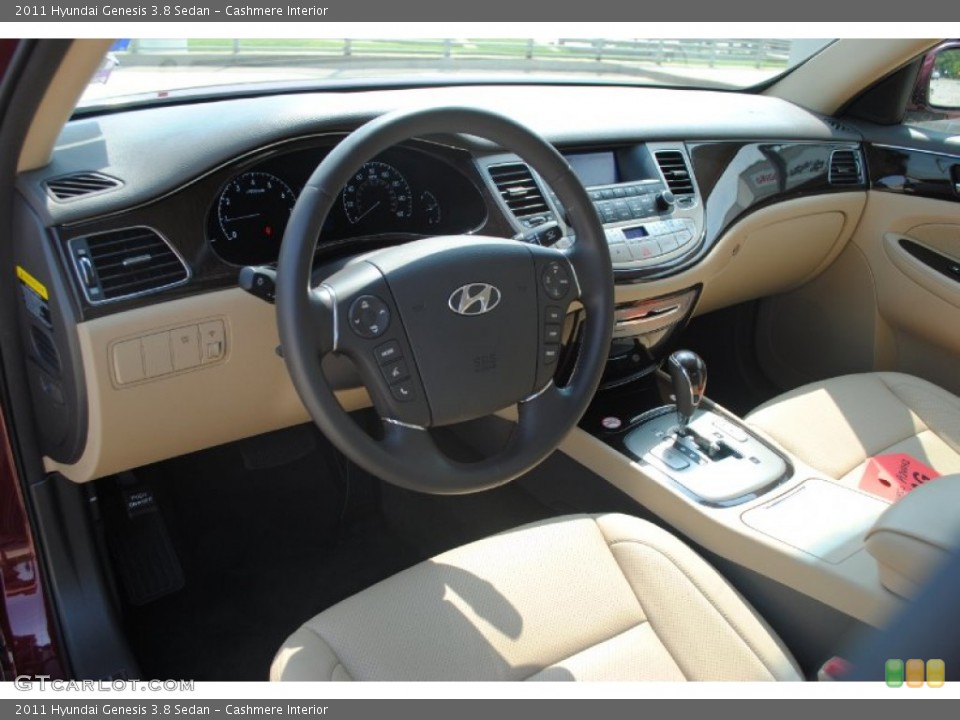 Cashmere Interior Prime Interior for the 2011 Hyundai Genesis 3.8 Sedan #54324510