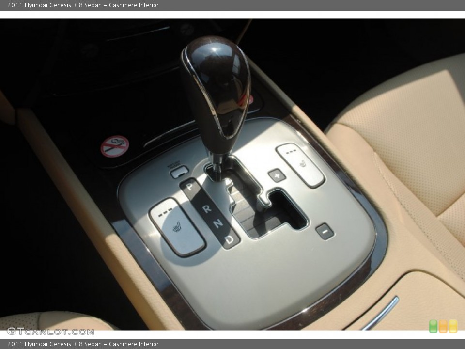 Cashmere Interior Transmission for the 2011 Hyundai Genesis 3.8 Sedan #54324544