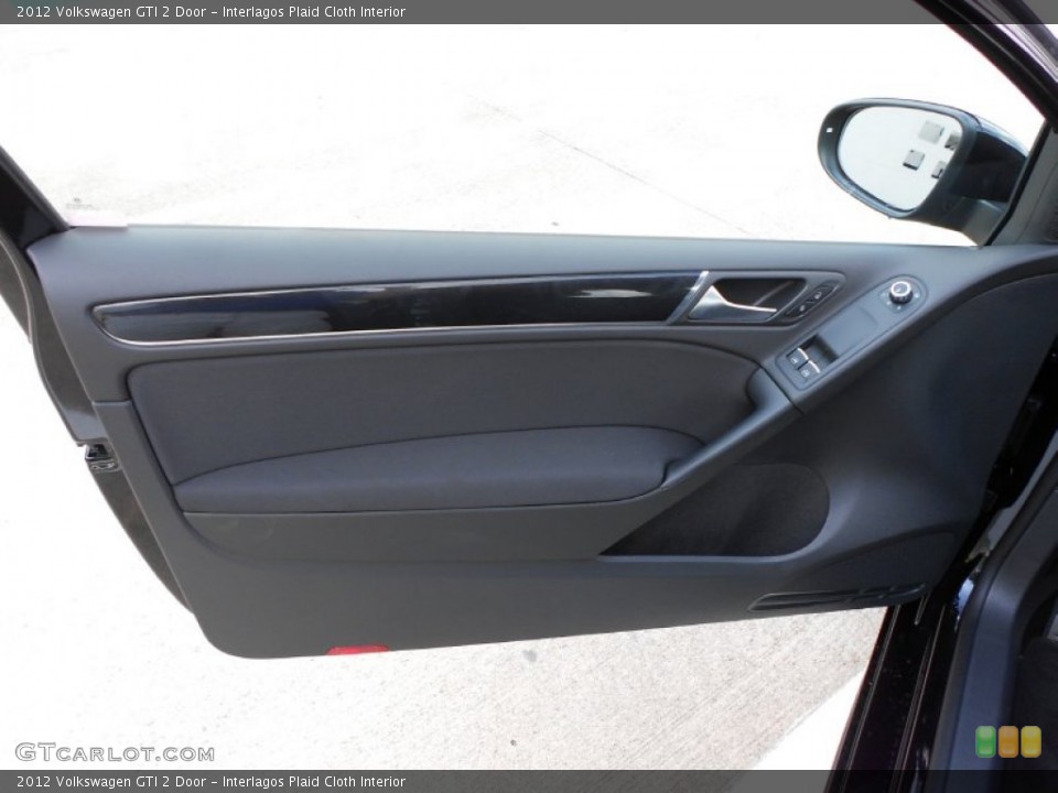 Interlagos Plaid Cloth Interior Door Panel for the 2012 Volkswagen GTI 2 Door #54324741