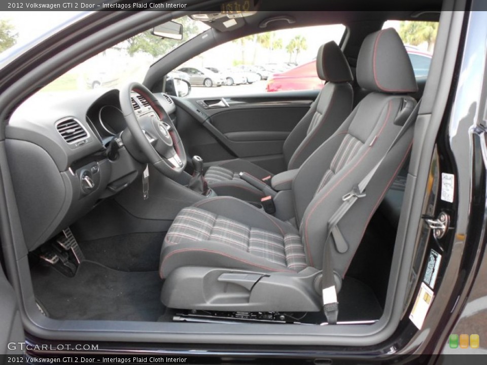 Interlagos Plaid Cloth Interior Photo for the 2012 Volkswagen GTI 2 Door #54324750