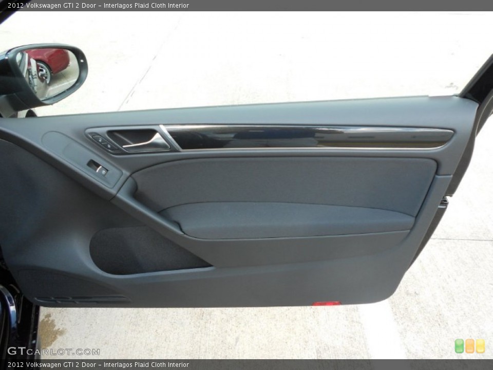 Interlagos Plaid Cloth Interior Door Panel for the 2012 Volkswagen GTI 2 Door #54324759