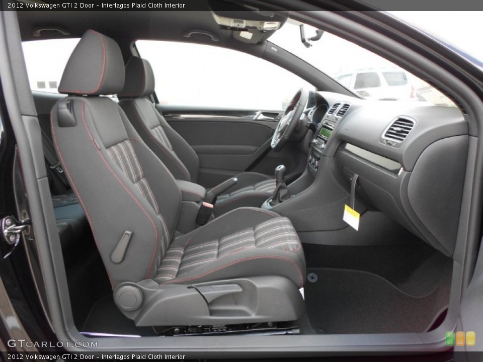 Interlagos Plaid Cloth Interior Photo for the 2012 Volkswagen GTI 2 Door #54324765