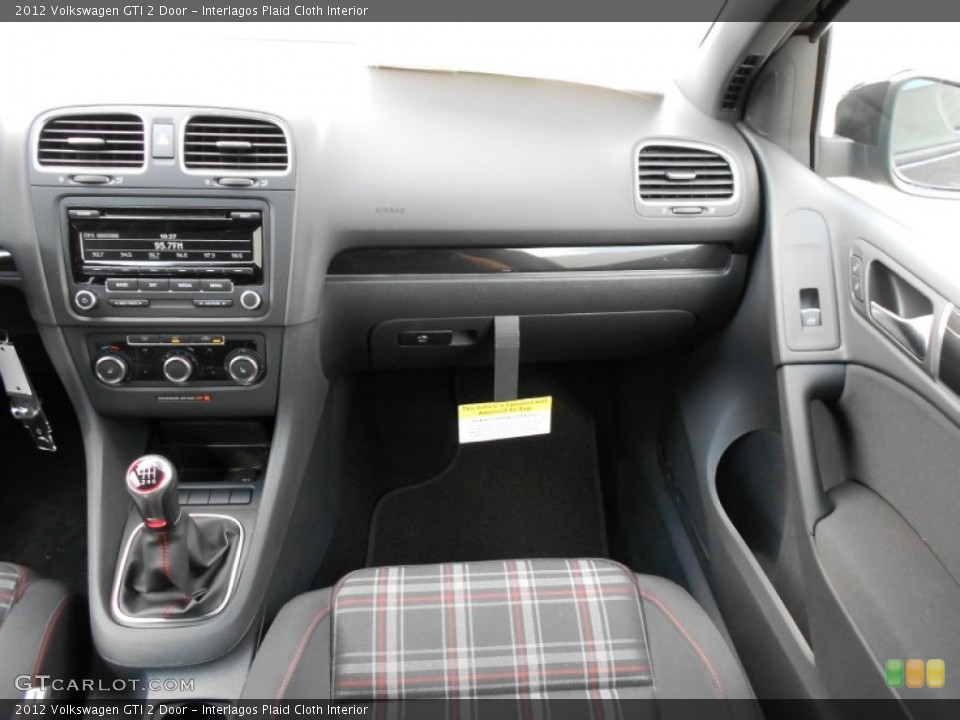 Interlagos Plaid Cloth Interior Dashboard for the 2012 Volkswagen GTI 2 Door #54324783
