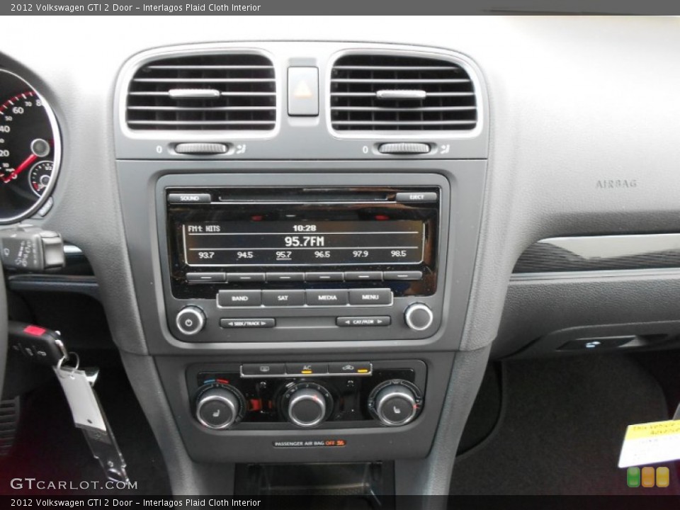 Interlagos Plaid Cloth Interior Controls for the 2012 Volkswagen GTI 2 Door #54324801