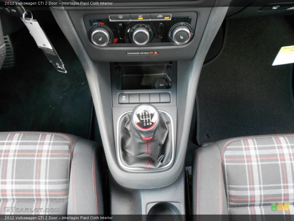 Interlagos Plaid Cloth Interior Transmission for the 2012 Volkswagen GTI 2 Door #54324810