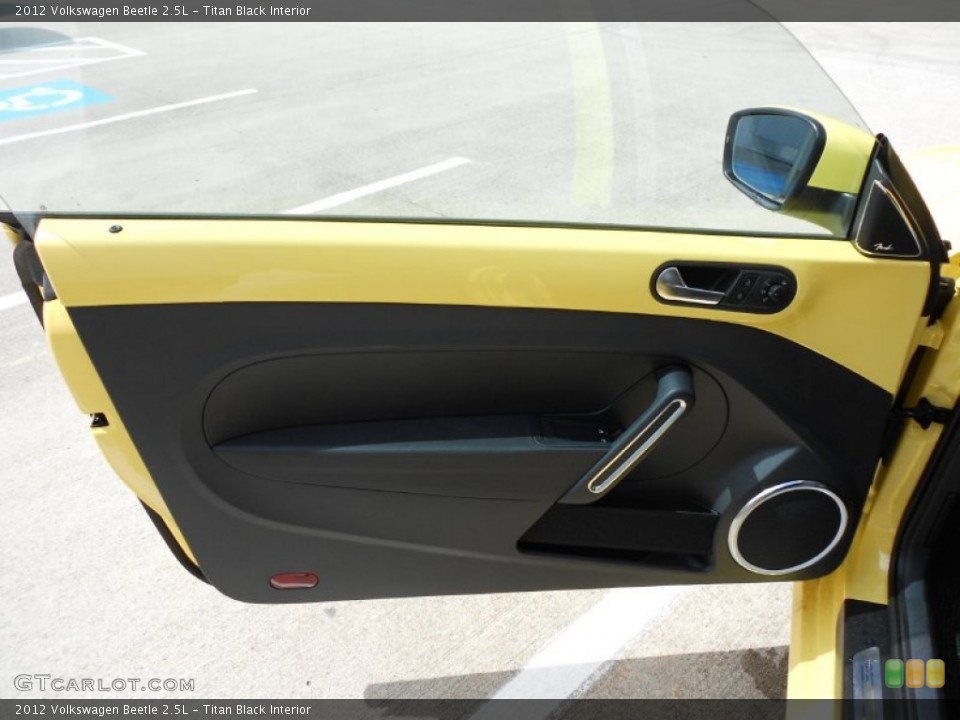 Titan Black Interior Door Panel for the 2012 Volkswagen Beetle 2.5L #54325192