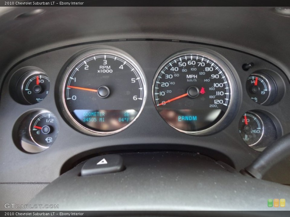 Ebony Interior Gauges for the 2010 Chevrolet Suburban LT #54325798