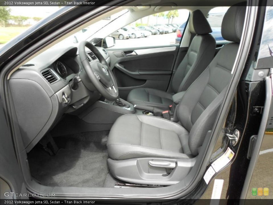 Titan Black Interior Photo for the 2012 Volkswagen Jetta SEL Sedan #54325855