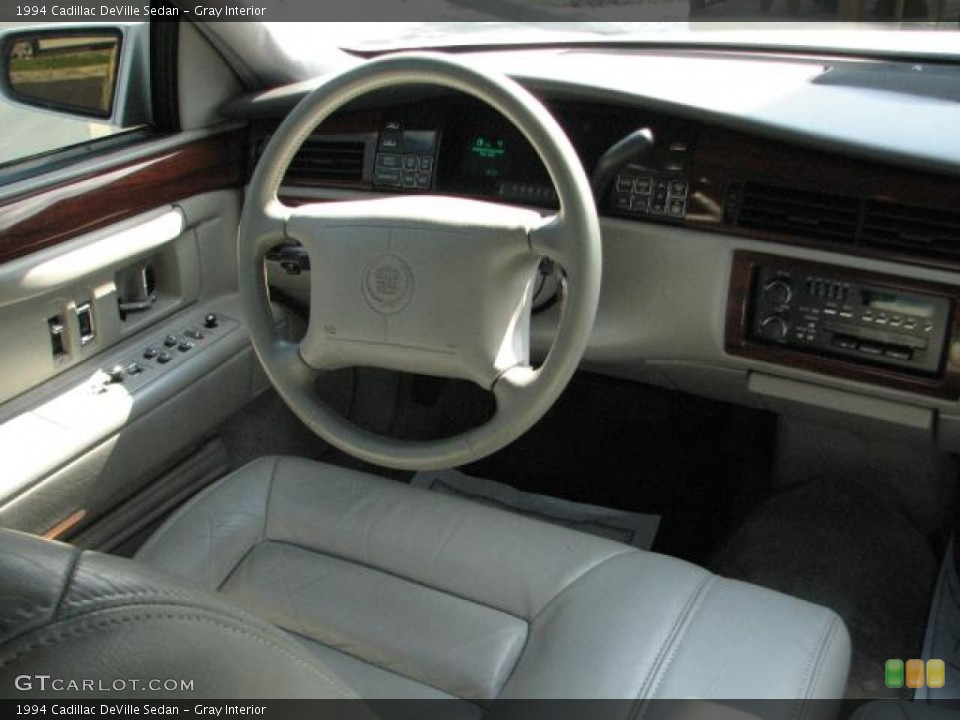 Gray Interior Steering Wheel for the 1994 Cadillac DeVille Sedan #54328609