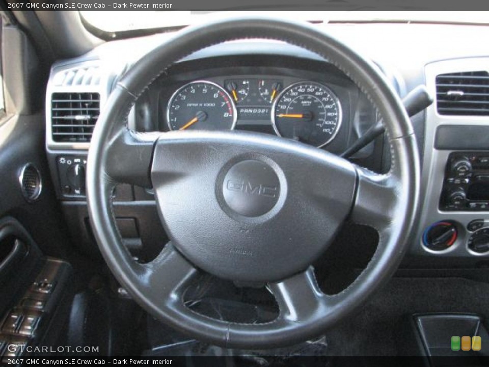 Dark Pewter Interior Steering Wheel for the 2007 GMC Canyon SLE Crew Cab #54328816
