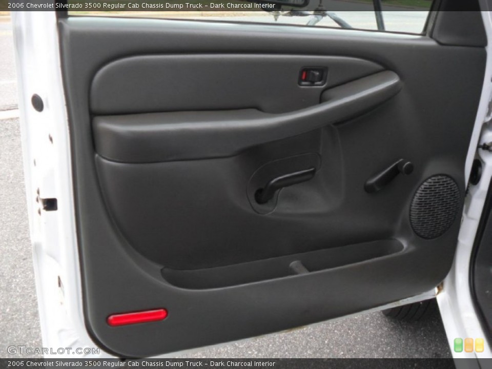 Dark Charcoal Interior Door Panel for the 2006 Chevrolet Silverado 3500 Regular Cab Chassis Dump Truck #54329626