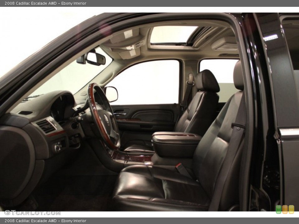 Ebony Interior Photo for the 2008 Cadillac Escalade AWD #54332123