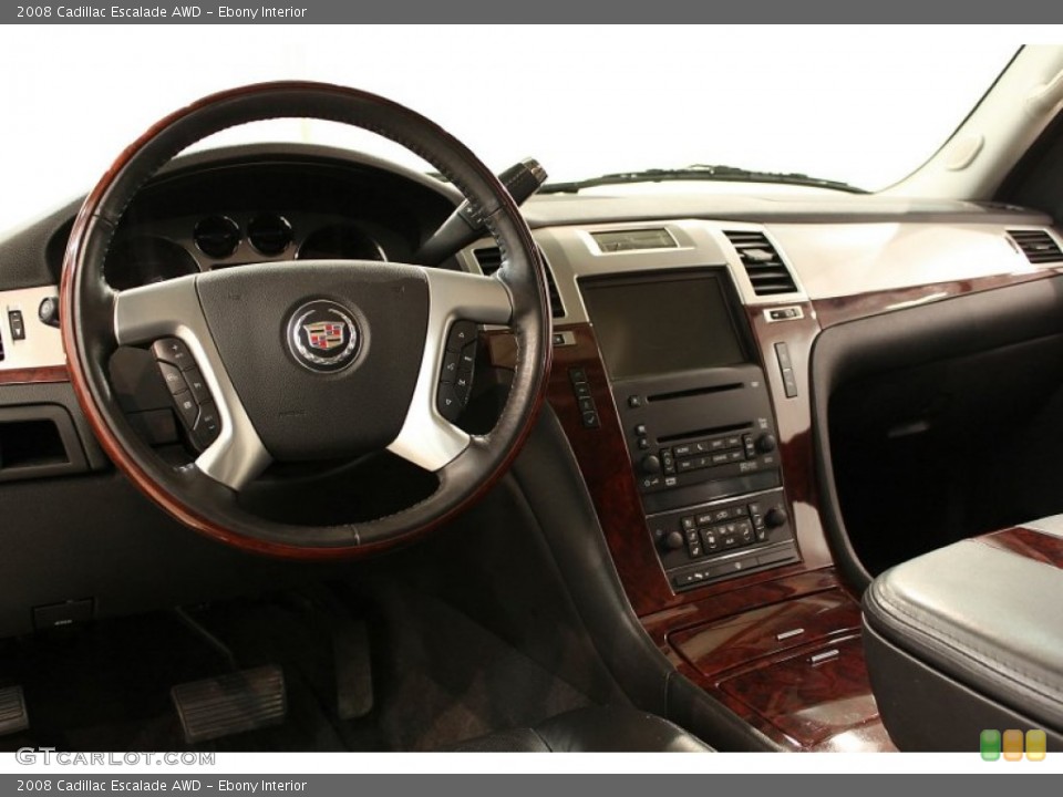 Ebony Interior Dashboard for the 2008 Cadillac Escalade AWD #54332141