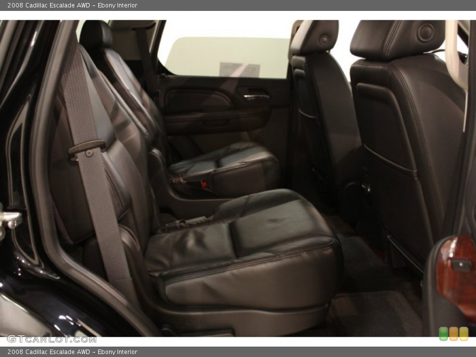 Ebony Interior Photo for the 2008 Cadillac Escalade AWD #54332258