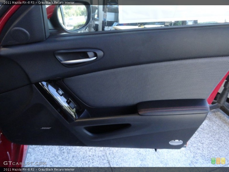 Gray/Black Recaro Interior Door Panel for the 2011 Mazda RX-8 R3 #54333850