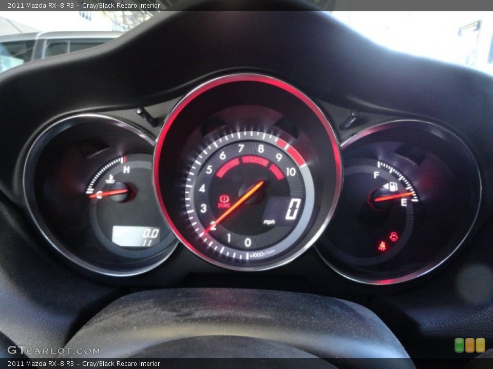 Gray/Black Recaro Interior Gauges for the 2011 Mazda RX-8 R3 #54334050
