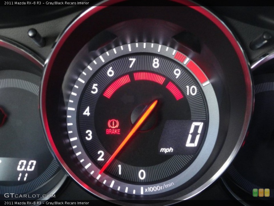 Gray/Black Recaro Interior Gauges for the 2011 Mazda RX-8 R3 #54334069