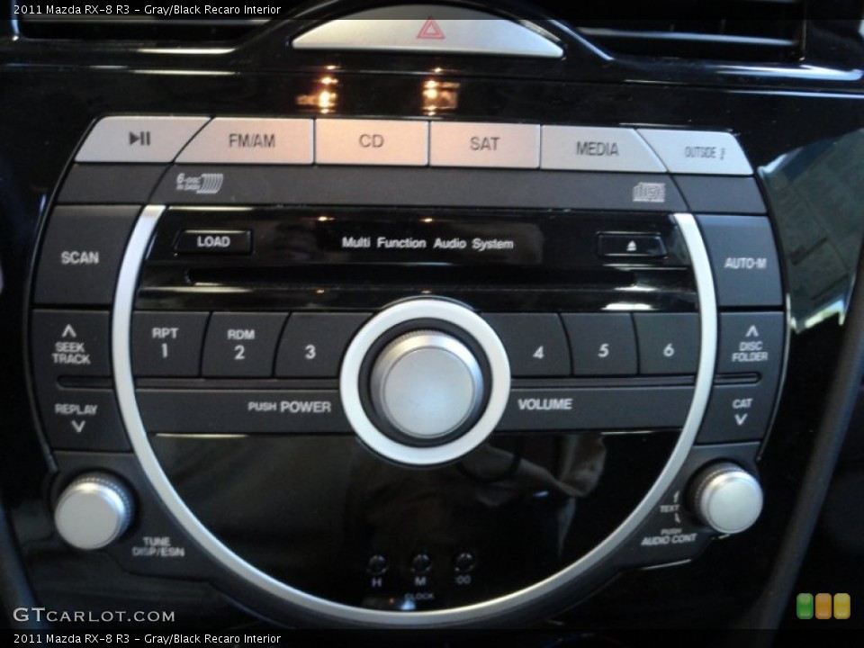 Gray/Black Recaro Interior Controls for the 2011 Mazda RX-8 R3 #54334096