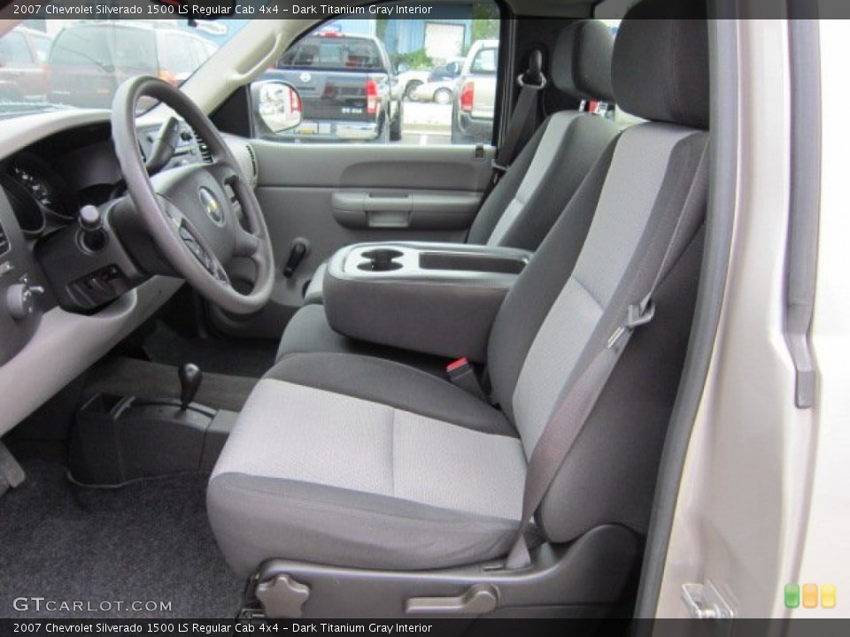 Dark Titanium Gray Interior Photo for the 2007 Chevrolet Silverado 1500 LS Regular Cab 4x4 #54334414