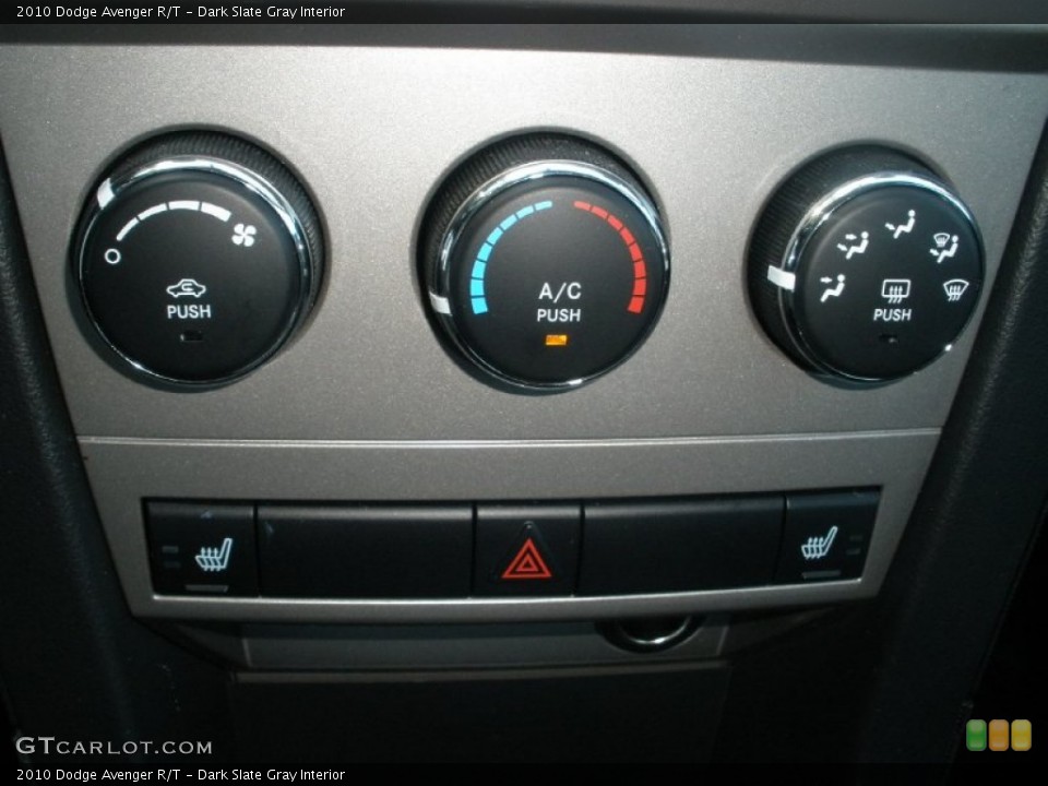 Dark Slate Gray Interior Controls for the 2010 Dodge Avenger R/T #54334447