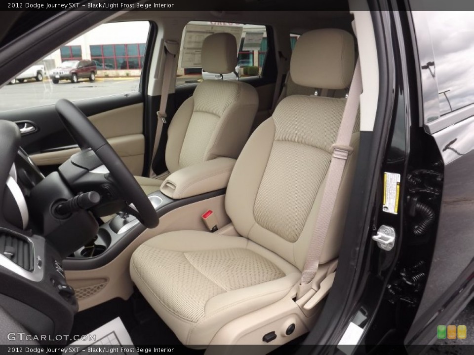 Black/Light Frost Beige Interior Photo for the 2012 Dodge Journey SXT #54334531