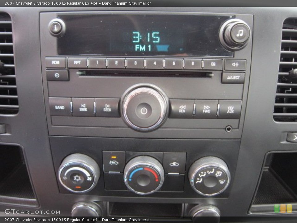 Dark Titanium Gray Interior Audio System for the 2007 Chevrolet Silverado 1500 LS Regular Cab 4x4 #54334534