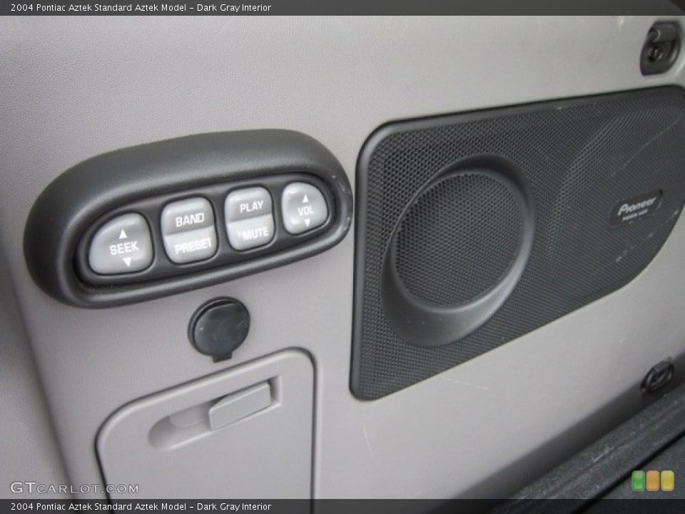 Dark Gray Interior Controls for the 2004 Pontiac Aztek  #54335146