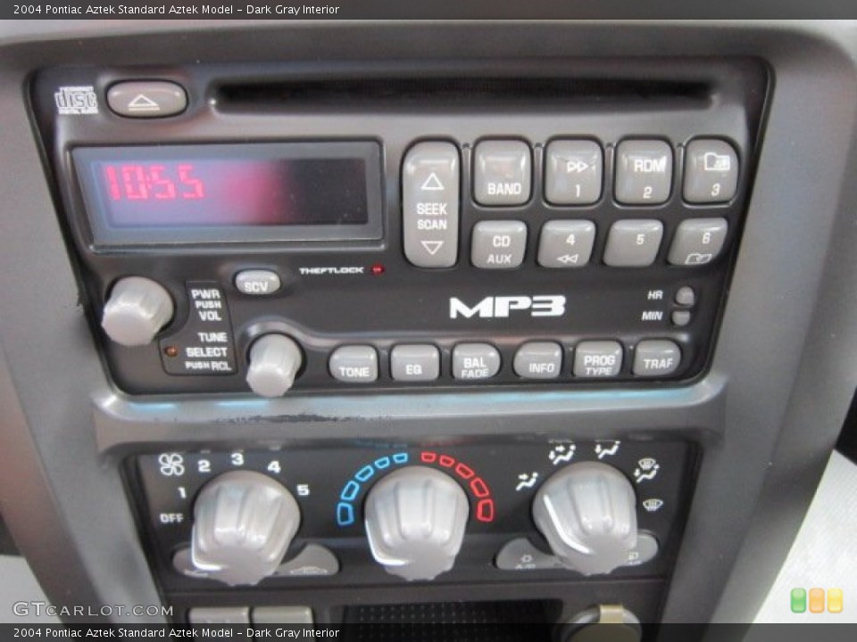 Dark Gray Interior Audio System for the 2004 Pontiac Aztek  #54335213