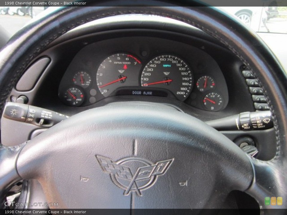 Black Interior Gauges for the 1998 Chevrolet Corvette Coupe #54335440