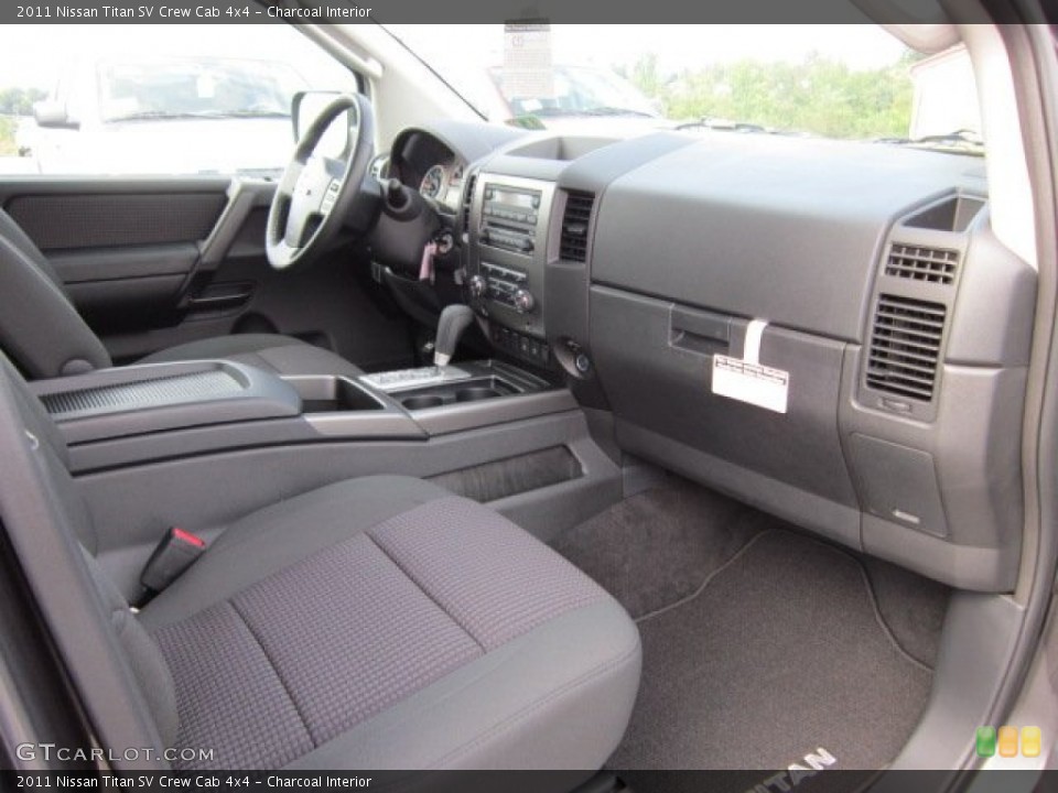 Charcoal Interior Photo for the 2011 Nissan Titan SV Crew Cab 4x4 #54335545