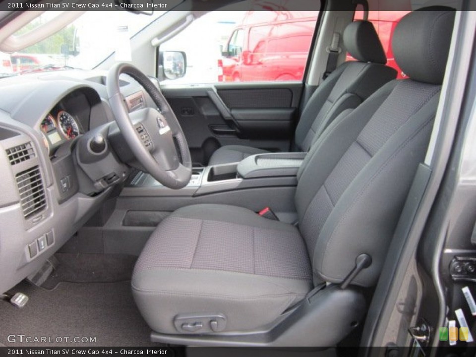 Charcoal Interior Photo for the 2011 Nissan Titan SV Crew Cab 4x4 #54335602