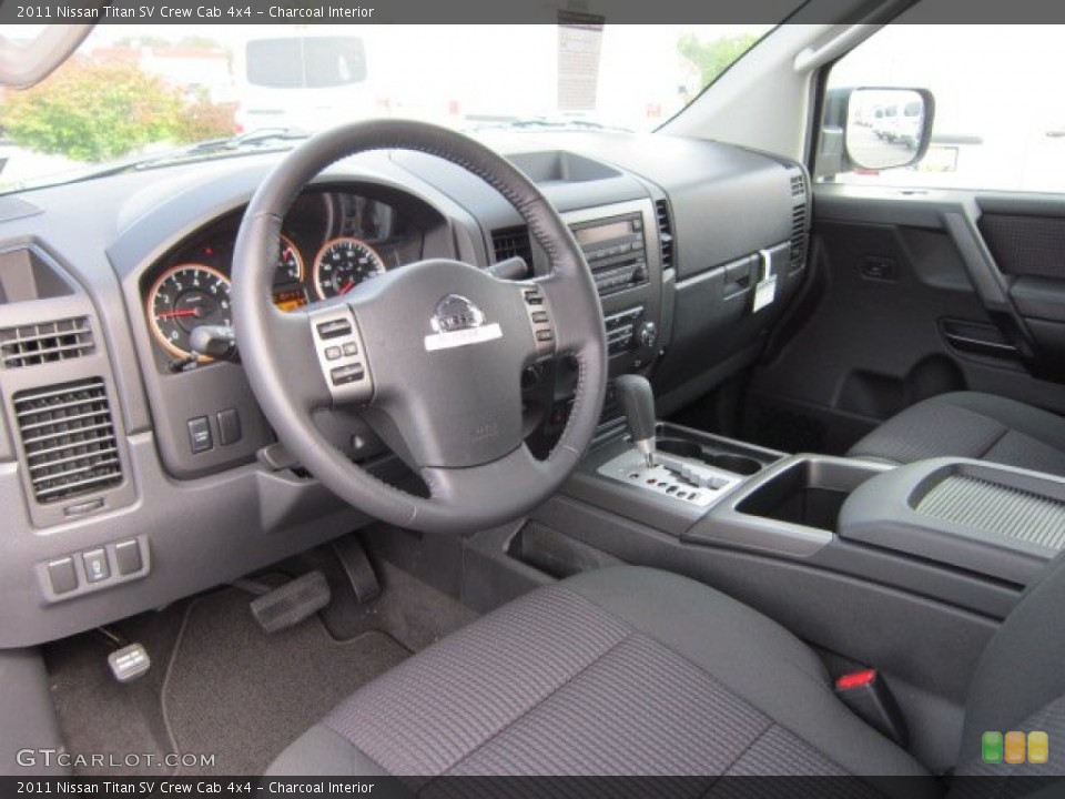 Charcoal Interior Photo for the 2011 Nissan Titan SV Crew Cab 4x4 #54335617