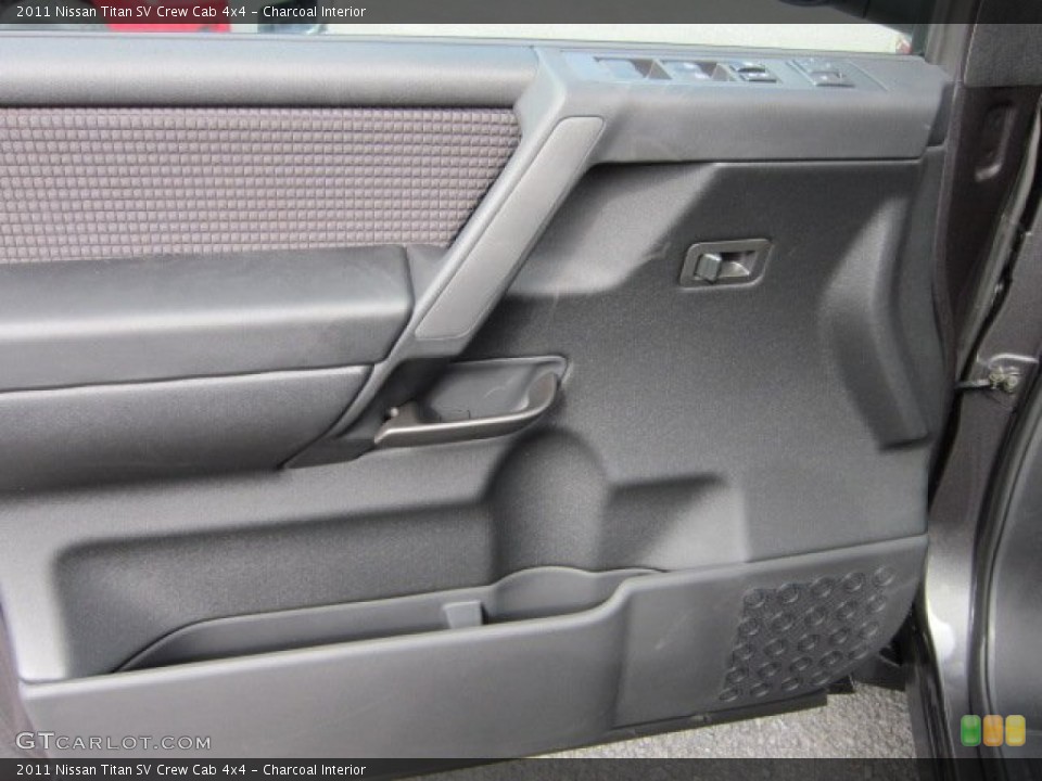 Charcoal Interior Door Panel for the 2011 Nissan Titan SV Crew Cab 4x4 #54335626