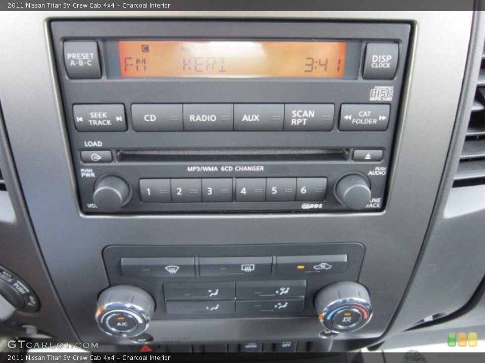 Charcoal Interior Controls for the 2011 Nissan Titan SV Crew Cab 4x4 #54335635