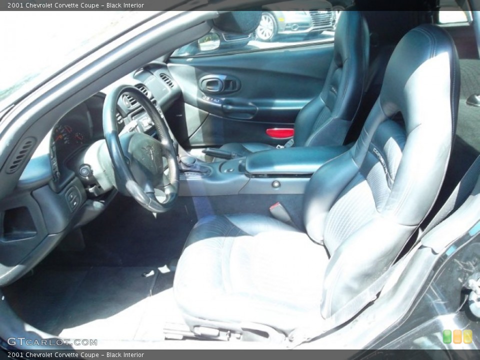 Black Interior Photo for the 2001 Chevrolet Corvette Coupe #54336364