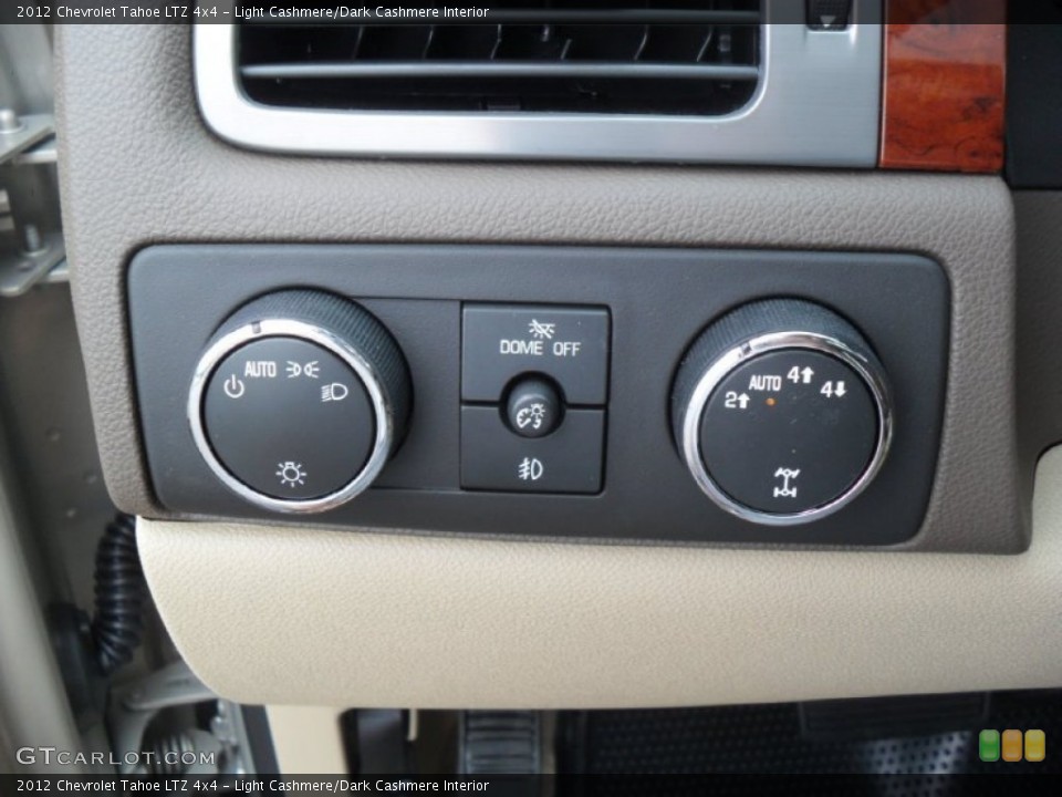 Light Cashmere/Dark Cashmere Interior Controls for the 2012 Chevrolet Tahoe LTZ 4x4 #54338824