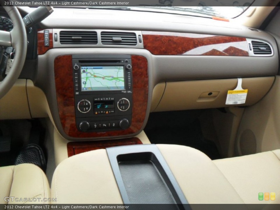 Light Cashmere/Dark Cashmere Interior Controls for the 2012 Chevrolet Tahoe LTZ 4x4 #54338895