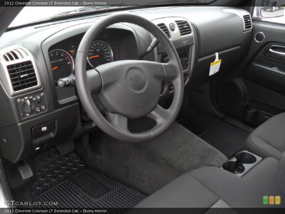 Ebony Interior Prime Interior for the 2012 Chevrolet Colorado LT Extended Cab #54339439